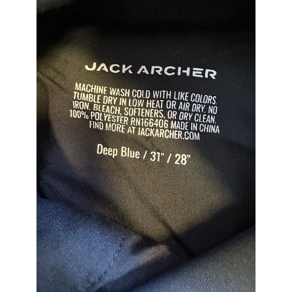 Jack Archer Jetsetter Tech Pants 31 x 28 Deep Blue Travel Performance Stretch - Picture 7 of 12